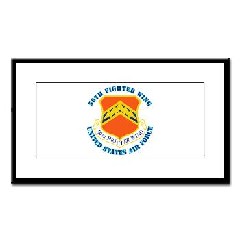 56FW - M01 - 02 - 56th Fighter Wing with Text - Small Framed Print - Click Image to Close