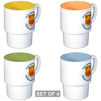 56FW - M01 - 03 - 56th Fighter Wing with Text - Stackable Mug Set (4 mugs)
