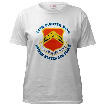56FW - A01 - 04 - 56th Fighter Wing with Text - Women's T-Shirt