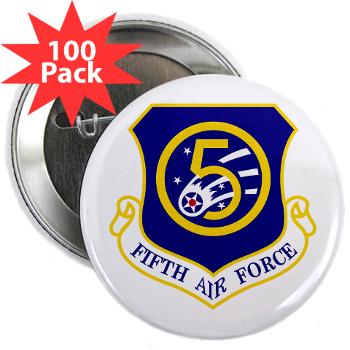 5AF - M01 - 01 - 5th Air Force - 2.25" Button (100 pack) - Click Image to Close