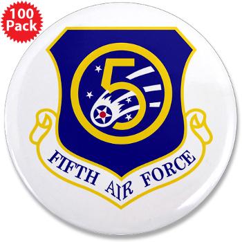 5AF - M01 - 01 - 5th Air Force - 3.5" Button (100 pack) - Click Image to Close