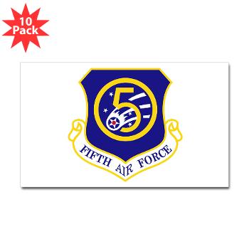 5AF - M01 - 01 - 5th Air Force - Sticker (Rectangle 10 pk)