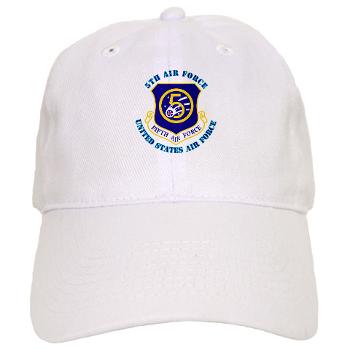 5AF - A01 - 01 - 5th Air Force with Text - Cap - Click Image to Close