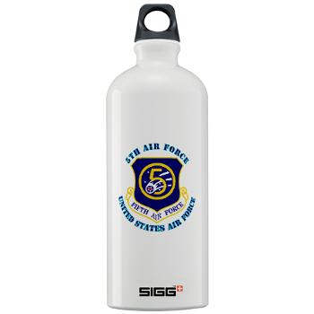 5AF - M01 - 03 - 5th Air Force with Text - Sigg Water Bottle 1.0L