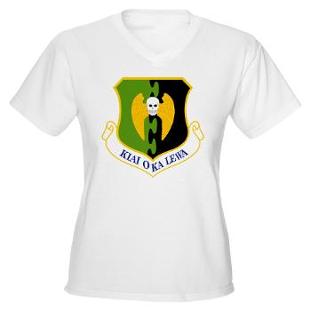 5BW - A01 - 04 - 5th Bomb Wing - Women's V-Neck T-Shirt
