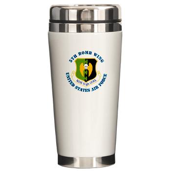 5BW - M01 - 03 - 5th Bomb Wing with Text - Ceramic Travel Mug - Click Image to Close