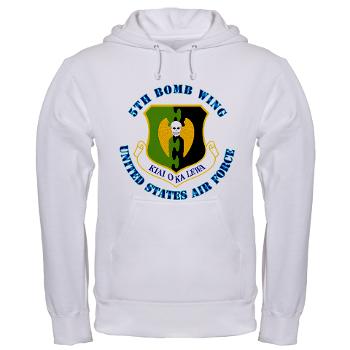 5BW - A01 - 03 - 5th Bomb Wing with Text - Hooded Sweatshirt