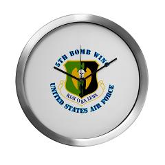 5BW - M01 - 03 - 5th Bomb Wing with Text - Modern Wall Clock