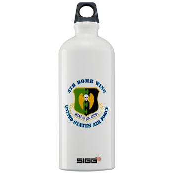 5BW - M01 - 03 - 5th Bomb Wing with Text - Sigg Water Bottle 1.0L