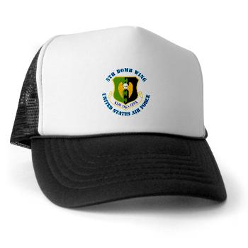 5BW - A01 - 02 - 5th Bomb Wing with Text - Trucker Hat - Click Image to Close