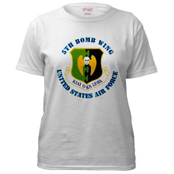 5BW - A01 - 04 - 5th Bomb Wing with Text - Women's T-Shirt