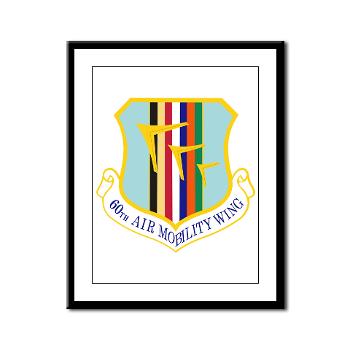 60AMW - M01 - 02 - 60th Air Mobility Wing - Framed Panel Print