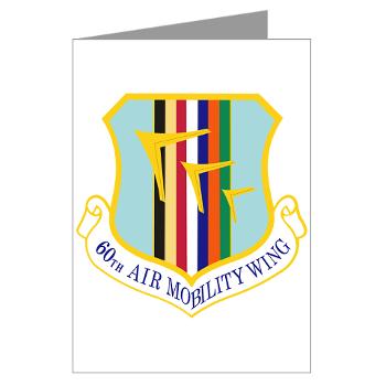 60AMW - M01 - 02 - 60th Air Mobility Wing - Greeting Cards (Pk of 10)
