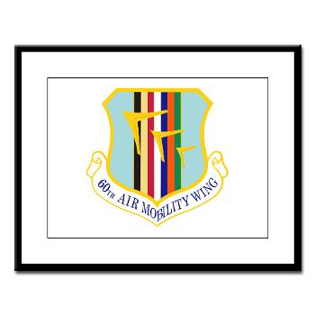 60AMW - M01 - 02 - 60th Air Mobility Wing - Large Framed Print - Click Image to Close
