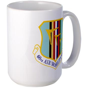 60AMW - M01 - 03 - 60th Air Mobility Wing - Large Mug