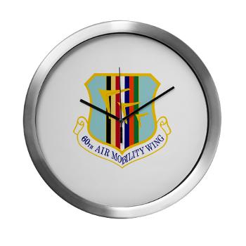 60AMW - M01 - 03 - 60th Air Mobility Wing - Modern Wall Clock