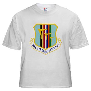 60AMW - A01 - 04 - 60th Air Mobility Wing - White t-Shirt