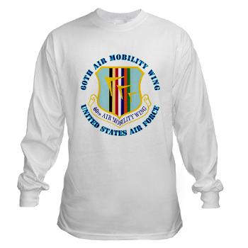 60AMW - A01 - 03 - 60th Air Mobility Wing with Text - Long Sleeve T-Shirt