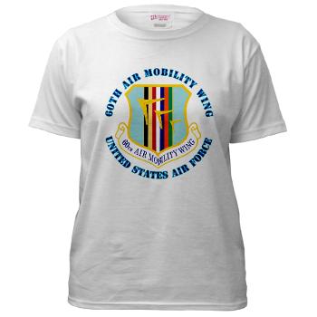 60AMW - A01 - 04 - 60th Air Mobility Wing with Text - Women's T-Shirt