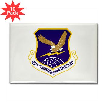 615CRW - M01 - 01 - 615th Contingency Response Wing - Rectangle Magnet (10 pack)