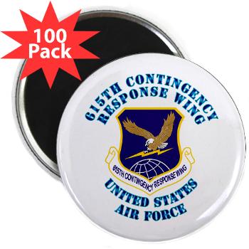 615CRW - M01 - 01 - 615th Contingency Response Wing with Text - 2.25" Magnet (100 pack)