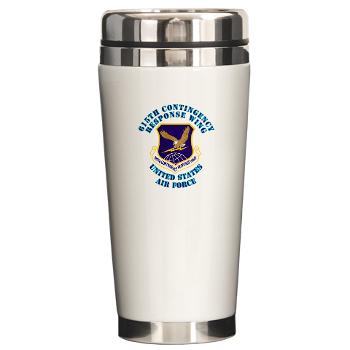 615CRW - M01 - 03 - 615th Contingency Response Wing with Text - Ceramic Travel Mug - Click Image to Close