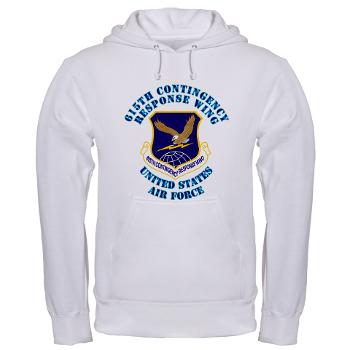 615CRW - A01 - 03 - 615th Contingency Response Wing with Text - Hooded Sweatshirt