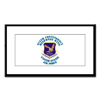 615CRW - M01 - 02 - 615th Contingency Response Wing with Text - Small Framed Print