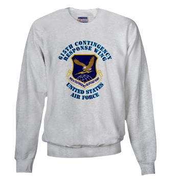 615CRW - A01 - 03 - 615th Contingency Response Wing with Text - Sweatshirt
