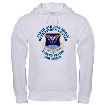 618ASOC - A01 - 03 - 618th Air and Space Operations Center with Text - Hooded Sweatshirt