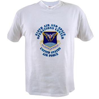 618ASOC - A01 - 04 - 618th Air and Space Operations Center with Text - Value T-shirt