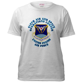 618ASOC - A01 - 04 - 618th Air and Space Operations Center with Text - Women's T-Shirt