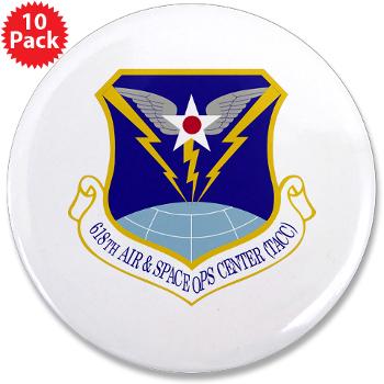 618ASOC - M01 - 01 - 618th Air and Space Operations Center - 3.5" Button (10 pack) - Click Image to Close