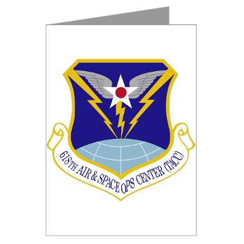 618ASOC - M01 - 02 - 618th Air and Space Operations Center - Greeting Cards (Pk of 10) - Click Image to Close