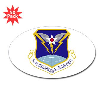 618ASOC - M01 - 01 - 618th Air and Space Operations Center - Sticker (Oval 50 pk)