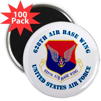 628ABW - M01 - 01 - 628th Air Base Wing with Text - 2.25" Magnet (100 pack)