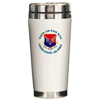 628ABW - M01 - 03 - 628th Air Base Wing with Text - Ceramic Travel Mug
