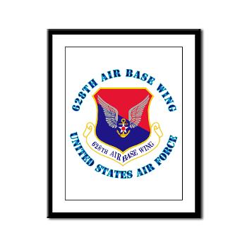 628ABW - M01 - 02 - 628th Air Base Wing with Text - Framed Panel Print