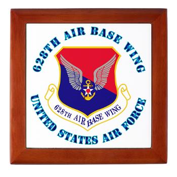 628ABW - M01 - 03 - 628th Air Base Wing with Text - Keepsake Box