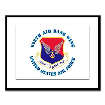 628ABW - M01 - 02 - 628th Air Base Wing with Text - Large Framed Print