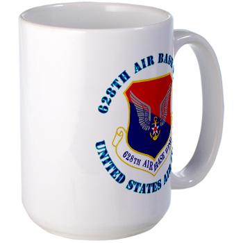 628ABW - M01 - 03 - 628th Air Base Wing with Text - Large Mug