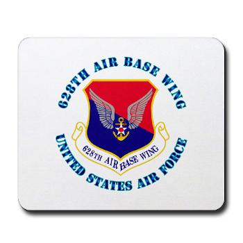 628ABW - M01 - 03 - 628th Air Base Wing with Text - Mousepad