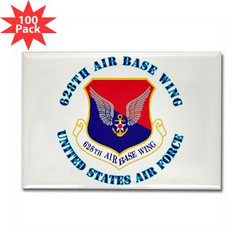 628ABW - M01 - 01 - 628th Air Base Wing with Text - Rectangle Magnet (100 pack)