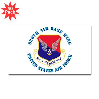 628ABW - M01 - 01 - 628th Air Base Wing with Text - Sticker (Rectangle 50 pk)