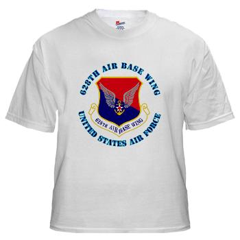 628ABW - A01 - 04 - 628th Air Base Wing with Text - White t-Shirt