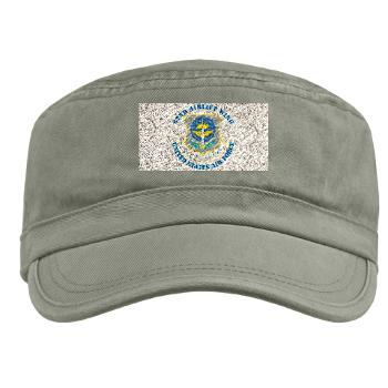 62AW - A01 - 01 - 62nd Airlift Wing with Text - Military Cap