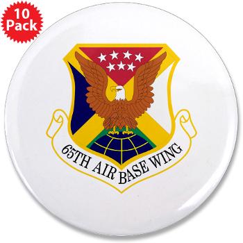 65ABW - M01 - 01 - 65th Air Base Wing - 3.5" Button (10 pack) - Click Image to Close