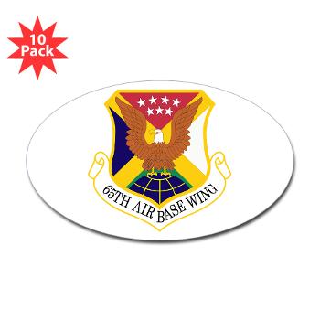 65ABW - M01 - 01 - 65th Air Base Wing - Sticker (Oval 10 pk)