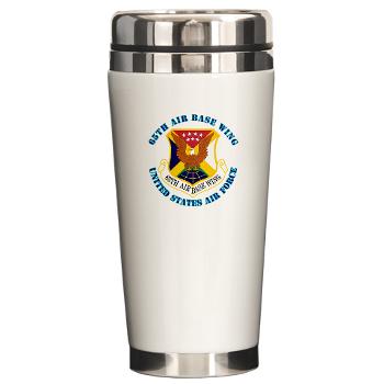 65ABW - M01 - 03 - 65th Air Base Wing with Text - Ceramic Travel Mug