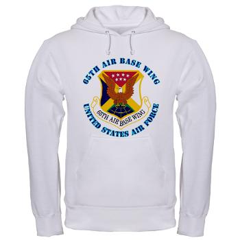 65ABW - A01 - 03 - 65th Air Base Wing with Text - Hooded Sweatshirt